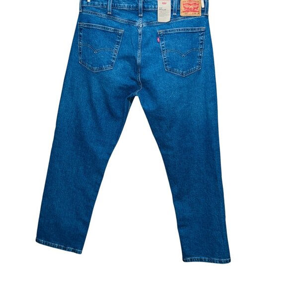 NEW Levis Mens 505 Straight Leg Jeans Stretch Denim Medium Wash Size W38 L30 - Picture 6 of 12